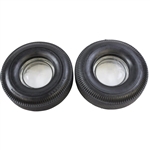 Two (2) Gay Brewer's Firestone Country Club Tires Ashtrays