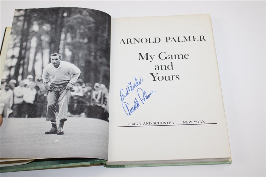 Arnold Palmer Signed 1965 'Arnold Palmer: My Game and Yours' Book JSA ALOA