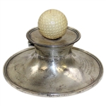 1931 Memento Trophy Sterling Inkwell Presented To George M. Jones Inverness
