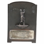Vintage 2nd Annual Chippewa Club Yonkers Tournament Trophy Plaque Won by Maurice S. Marabon