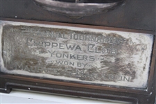 Vintage 2nd Annual Chippewa Club Yonkers Tournament Trophy Plaque Won by Maurice S. Marabon