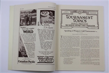 1929 Tournament Topics Pictorial Magazine from the D.W.A.G. - Published Solely for Women Golfers