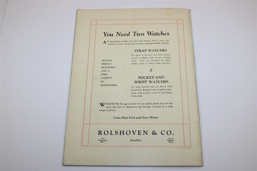 1929 Tournament Topics Pictorial Magazine from the D.W.A.G. - Published Solely for Women Goflers