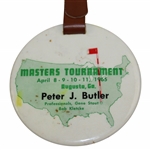 Peter Butlers 1965 Masters Tournament Contestant Bag Tag - Jack Win