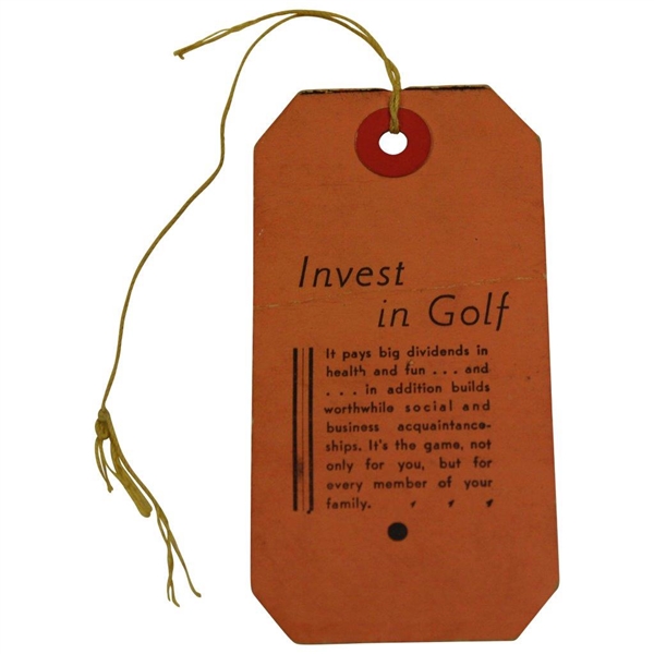 1941 Masters Tournament Final Rd Sunday Ticket #1032 w/Original String