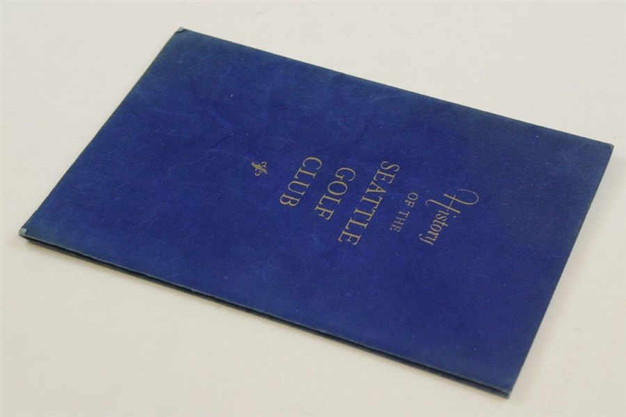 1959 History of Seattle Golf Club Book