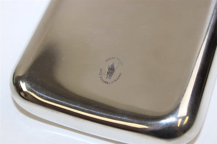 Flask With 3 Golfers Engraved On The Front
