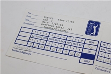 Bernhard Langer & Fuzzy Zoeller Signed 1999 Bay Hill Invitational 3rd Rd Scorecard