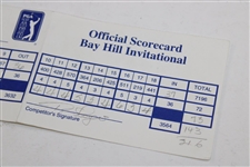 Bernhard Langer & Fuzzy Zoeller Signed 1999 Bay Hill Invitational 3rd Rd Scorecard
