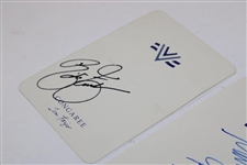 Matt Fitzpatrick & Rickie Fowler Signed Congaree Scorecards JSA ALOA