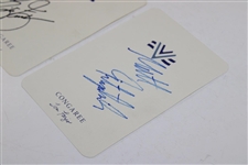 Matt Fitzpatrick & Rickie Fowler Signed Congaree Scorecards JSA ALOA