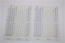 Matt Fitzpatrick & Rickie Fowler Signed Congaree Scorecards JSA ALOA