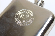 Lahinch Golf Club Square Sporting Fine English Pewter Flask w/Funnel in Original Box