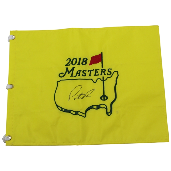 Patrick Reed Signed 2018 Masters Embroidered Flag JSA ALOA