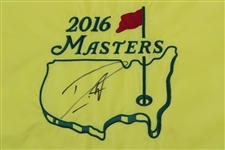 Danny Willett Signed 2016 Masters Embroidered Flag JSA ALOA