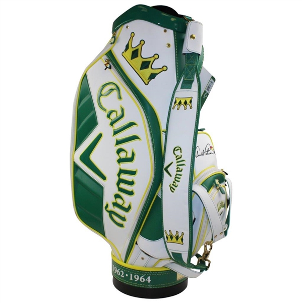 Arnold Palmer Signed Ltd Ed Masters 2014 Commemorative Callaway Staff Golf Bag JSA ALOA