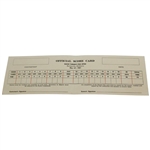 1961 Waco Turner's PGA Open Turner's Lodge PGA Co-Sponsored Official Scorecard