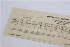 1961 Waco Turner's PGA Open Turner's Lodge PGA Co-Sponsored Official Scorecard