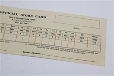 1961 Waco Turner's PGA Open Turner's Lodge PGA Co-Sponsored Official Scorecard