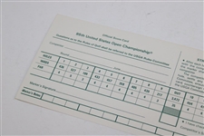 1985 US Open at Oakland Hills Official Scorecard