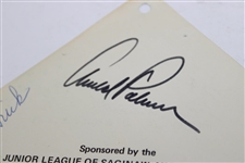 Arnold Palmer & Chris Schenkel Signed 1970 'Arnie' Golf Exhibition Ticket No. 29 JSA ALOA