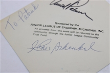 Arnold Palmer & Chris Schenkel Signed 1970 'Arnie' Golf Exhibition Ticket No. 29 JSA ALOA