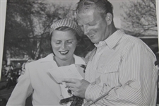 Craig Wood Reviewing Scorecard After 1941 Masters Win Photo