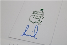 Frank 'Toledo Strongman' Stranahan & Annika Sorenstam Signed ANGC Scorecards JSA ALOA
