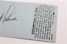 Arnold Palmer Signed 1985 Barnett Suntree Classic Sunday Ticket #00543 JSA ALOA