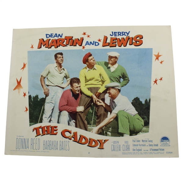1953 The Caddy Movie 11x14 Lobby Card #2 - Pros Helping Lewis with His Stance