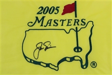 Jack Nicklaus Signed 2005 Masters Tournament Embroidered Flag - Final Masters JSA ALOA
