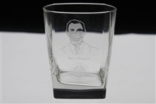 Grand Slam Champion Ltd Ed Crystal Rocks Glasses in Orig. Book Case - Nicklaus, Hogan, Sarazen & Player