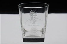 Grand Slam Champion Ltd Ed Crystal Rocks Glasses in Orig. Book Case - Nicklaus, Hogan, Sarazen & Player