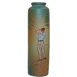 Ceramic Post-Swing Golfer Vase