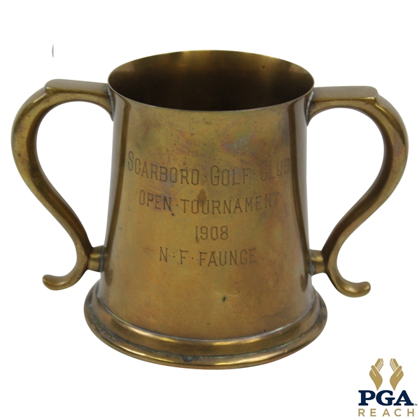 1908 Scarboro Golf Club Open Tournament Trophy Mug - N. F. Founce