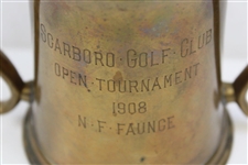 1908 Scarboro Golf Club Open Tournament Trophy Mug - N. F. Founce