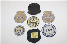 Six (6) PGA Member Crests (Florida, Senior, Member) with a WGA Member Crest