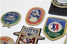 Fourteen (14) Assorted Tournament Crests - AT&T Pebble, Honda, NEC & others