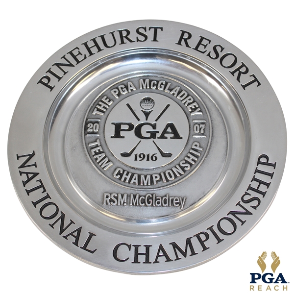 2007 PGA Team National Championship at Pinehurst Resort Pewter Plate