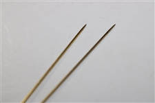 Pair of Gold Tone Long Golf Club Pins in Original Box
