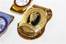 Eight (8) Sr PGA Championship Contestant Badges/Clips 1972 (x2), 1973, 1988, 2000, 2002 & 2006 (x2)
