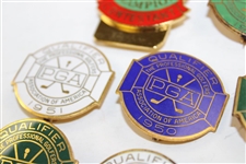 Eight (8) PGA Championship Contestant Badges - 1941, 1944, 1946, 1949-1951, 1953 & 1986