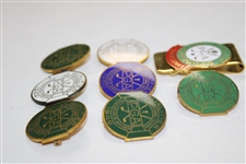 Eight (8) PGA Championship Contestant Badges - 1941, 1944, 1946, 1949-1951, 1953 & 1986