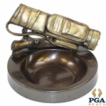 Classic Golf Bag on Log Themed Ash Tray