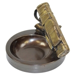 Classic Golf Bag on Log Themed Ash Tray