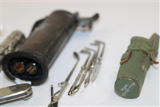 Five (5) Golf Bag Themed Items - Lighter, Knife, Corkscrew & more