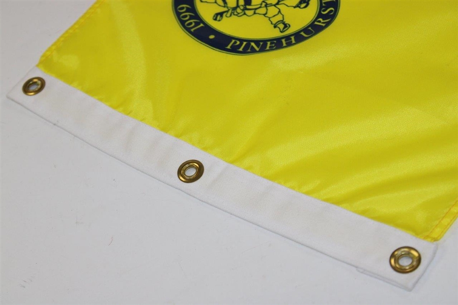 Payne Stewart Signed 1999 US Open at Pinehurst No. 2 Yellow Screen Flag BECKETT #AA13713