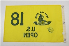 Ernie Els Signed 1994 US Open at Oakmont Yellow Screen Flag JSA ALOA