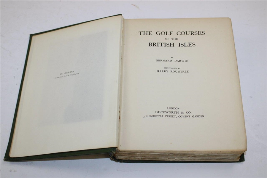 1910 'The Golf Courses of the British Isles' Book by Darwin/Roundtree