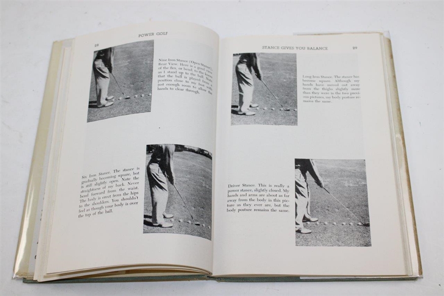 Ben Hogan Signed 1948 'Power Golf' Book with Dust Cover JSA ALOA